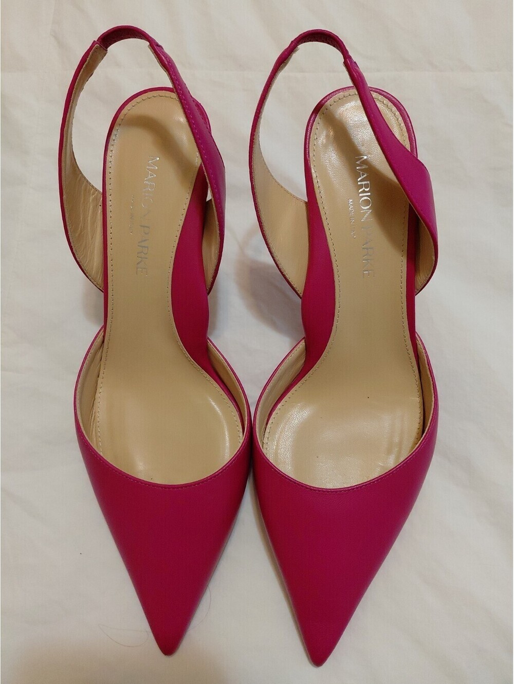 Marion Parke Eleanor Slingback Dark Pink Size 7 Excellent Condition